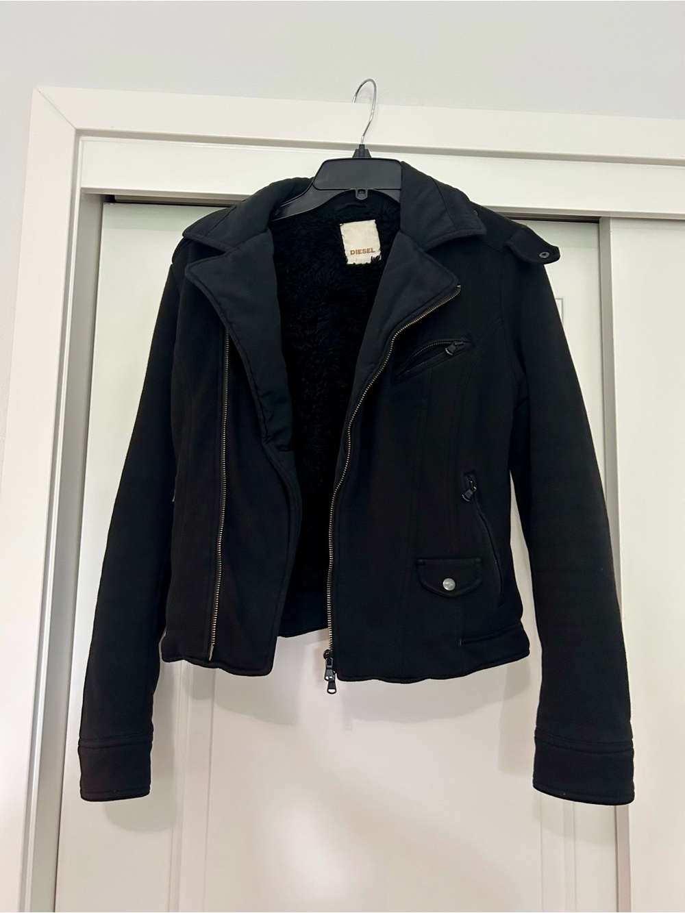 Diesel Vintage Y2K Cropped Grunge Biker Jacket